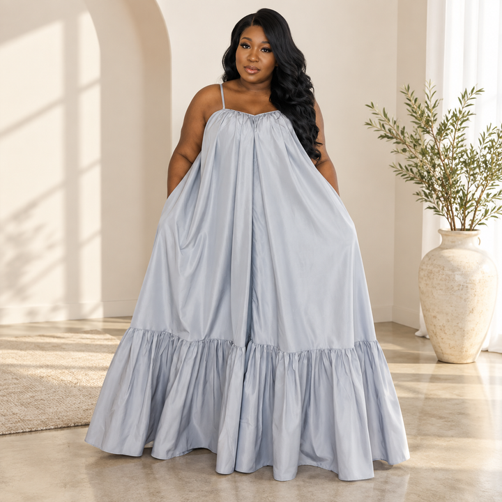 Women’s Spaghetti Strap Tiered Maxi Dress