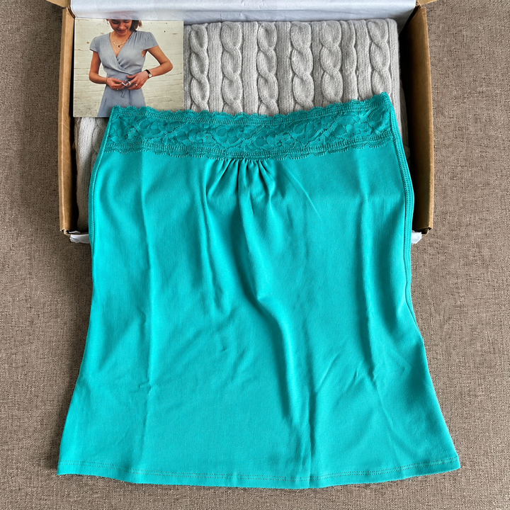 Women’s Lace Trim Strapless Tube Top